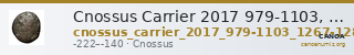 Cnossus Carrier 2017 979-1103, 1267-1285 — CANOA