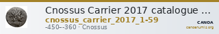Cnossus Carrier 2017 catalogue n° 1-59 — CANOA