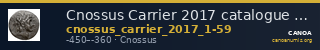 Cnossus Carrier 2017 catalogue n° 1-59 — CANOA