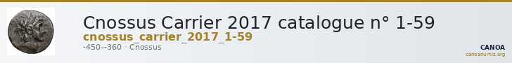 Cnossus Carrier 2017 catalogue n° 1-59 — CANOA
