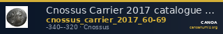 Cnossus Carrier 2017 catalogue n° 60-80 — CANOA