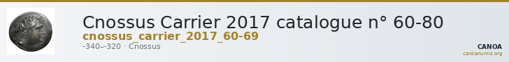 Cnossus Carrier 2017 catalogue n° 60-80 — CANOA