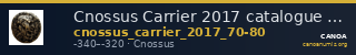 Cnossus Carrier 2017 catalogue n° 60-80 — CANOA