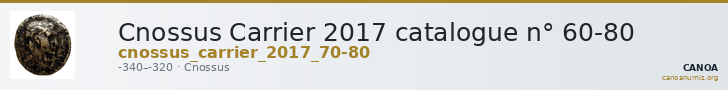 Cnossus Carrier 2017 catalogue n° 60-80 — CANOA