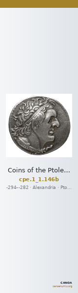 Coins of the Ptolemaic Empire Vol. I, Part 1, no. 146b — CANOA