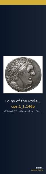 Coins of the Ptolemaic Empire Vol. I, Part 1, no. 146b — CANOA