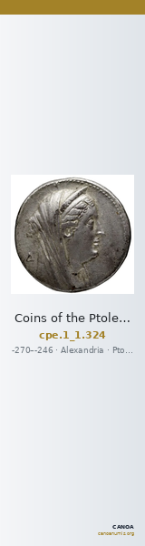 Coins of the Ptolemaic Empire Vol. I, Part 1, no. 324 — CANOA