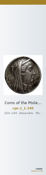 Coins of the Ptolemaic Empire Vol. I, Part 1, no. 349 — CANOA