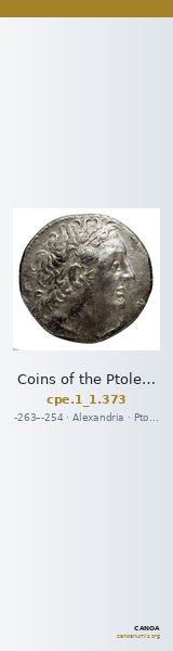 Coins of the Ptolemaic Empire Vol. I, Part 1, no. 373 — CANOA
