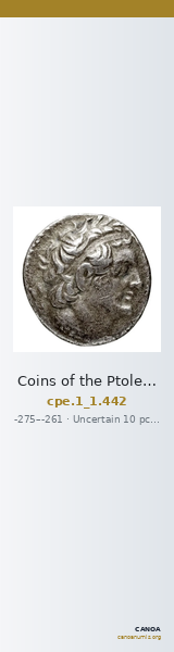 Coins of the Ptolemaic Empire Vol. I, Part 1, no. 442 — CANOA