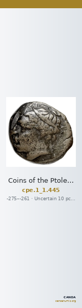 Coins of the Ptolemaic Empire Vol. I, Part 1, no. 445 — CANOA
