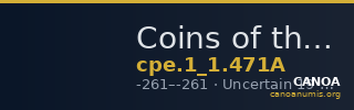 Coins of the Ptolemaic Empire Vol. I, Part 1, no. 471A — CANOA
