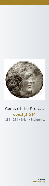 Coins of the Ptolemaic Empire Vol. I, Part 1, no. 514 — CANOA