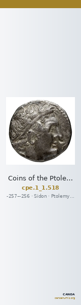 Coins of the Ptolemaic Empire Vol. I, Part 1, no. 518 — CANOA