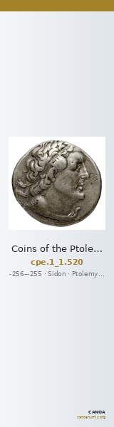 Coins of the Ptolemaic Empire Vol. I, Part 1, no. 520 — CANOA