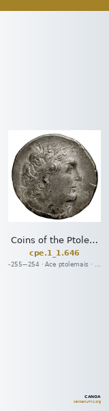Coins of the Ptolemaic Empire Vol. I, Part 1, no. 646 — CANOA