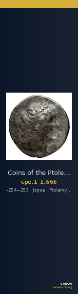 Coins of the Ptolemaic Empire Vol. I, Part 1, no. 666 — CANOA