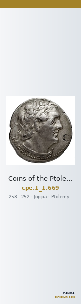 Coins of the Ptolemaic Empire Vol. I, Part 1, no. 669 — CANOA