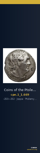 Coins of the Ptolemaic Empire Vol. I, Part 1, no. 669 — CANOA