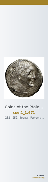 Coins of the Ptolemaic Empire Vol. I, Part 1, no. 671 — CANOA