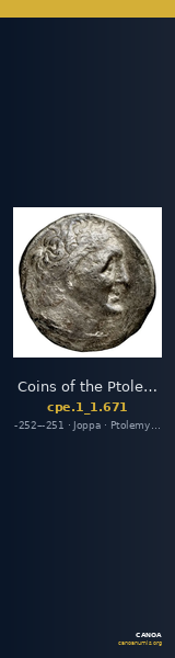 Coins of the Ptolemaic Empire Vol. I, Part 1, no. 671 — CANOA