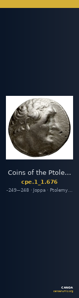 Coins of the Ptolemaic Empire Vol. I, Part 1, no. 676 — CANOA