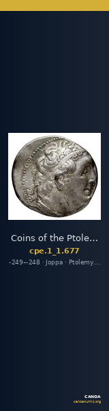 Coins of the Ptolemaic Empire Vol. I, Part 1, no. 677 — CANOA