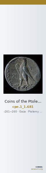Coins of the Ptolemaic Empire Vol. I, Part 1, no. 681 — CANOA