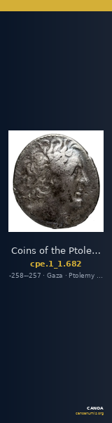 Coins of the Ptolemaic Empire Vol. I, Part 1, no. 682 — CANOA