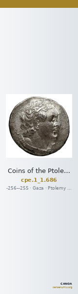 Coins of the Ptolemaic Empire Vol. I, Part 1, no. 686 — CANOA