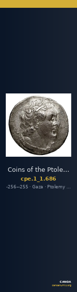 Coins of the Ptolemaic Empire Vol. I, Part 1, no. 686 — CANOA