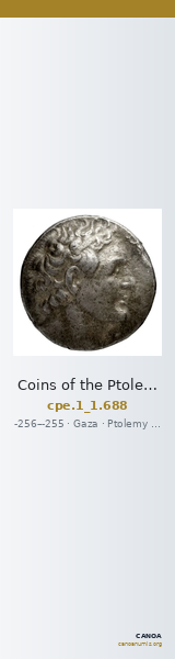 Coins of the Ptolemaic Empire Vol. I, Part 1, no. 688 — CANOA