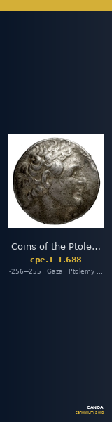Coins of the Ptolemaic Empire Vol. I, Part 1, no. 688 — CANOA