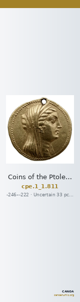 Coins of the Ptolemaic Empire Vol. I, Part 1, no. 811 — CANOA