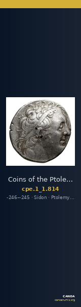 Coins of the Ptolemaic Empire Vol. I, Part 1, no. 814 — CANOA