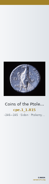 Coins of the Ptolemaic Empire Vol. I, Part 1, no. 815 — CANOA