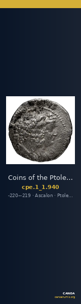 Coins of the Ptolemaic Empire Vol. I, Part 1, no. 940 — CANOA
