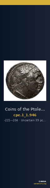 Coins of the Ptolemaic Empire Vol. I, Part 1, no. 946 — CANOA