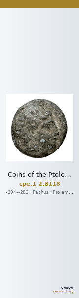 Coins of the Ptolemaic Empire Vol. I, Part II, no. B118 — CANOA