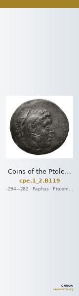 Coins of the Ptolemaic Empire Vol. I, Part II, no. B119 — CANOA