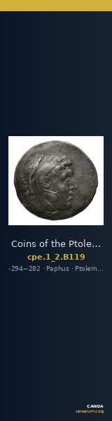 Coins of the Ptolemaic Empire Vol. I, Part II, no. B119 — CANOA