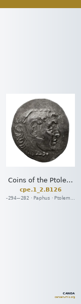 Coins of the Ptolemaic Empire Vol. I, Part II, no. B126 — CANOA
