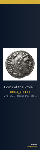 Coins of the Ptolemaic Empire Vol. I, Part II, no. B188 — CANOA