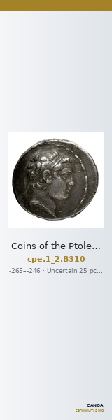 Coins of the Ptolemaic Empire Vol. I, Part II, no. B310 — CANOA