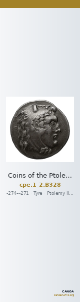 Coins of the Ptolemaic Empire Vol. I, Part II, no. B328 — CANOA