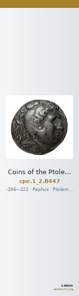Coins of the Ptolemaic Empire Vol. I, Part II, no. B447 — CANOA