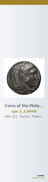 Coins of the Ptolemaic Empire Vol. I, Part II, no. B448 — CANOA