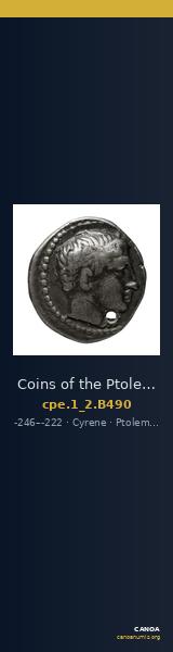 Coins of the Ptolemaic Empire Vol. I, Part II, no. B490 — CANOA
