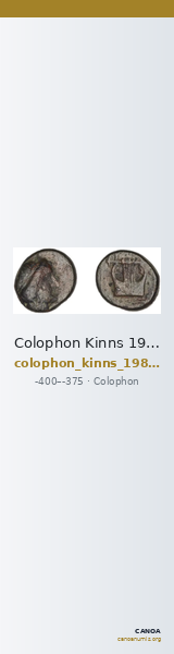 Colophon Kinns 1980 Period I.1, AE 1 — CANOA