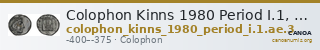 Colophon Kinns 1980 Period I.1, AE 3 — CANOA